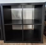 IKEA KALLAX kast – zwartbruin, 77x77 cm, Huis en Inrichting, Ophalen, Gebruikt