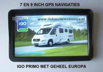 Nieuwe 7 en 9 inch GPS Navigaties voor Camper en Caravan beschikbaar voor biedingen