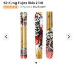K2 Kung Fujas met schizo binding race stokken en draagzak, Overige merken, Ophalen of Verzenden, Skiën, Ski's