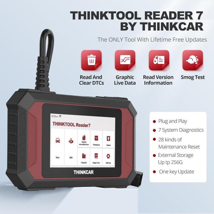 Launch Thinkcar ThinkTool Reader 7 Diagnose service Reset, Auto diversen, Autogereedschap, Ophalen of Verzenden