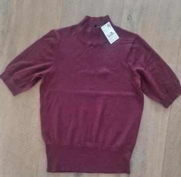 Bordeauxrood glitter shirt mt L. Nieuw  beschikbaar voor biedingen