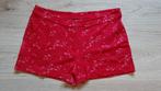 Leuke donkerroze/rode korte broek Rituals, maat L, Kort, Maat 42/44 (L), Gedragen, Rood