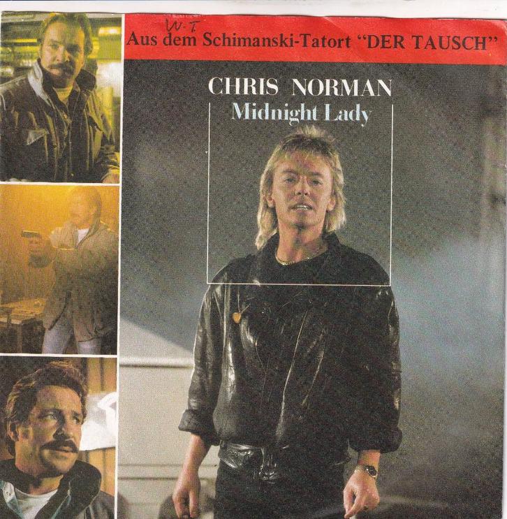 s 1297 Chris Norman – Midnight Lady, Cd's en Dvd's, Vinyl Singles, Gebruikt, Single, Overige genres, 7 inch, Ophalen of Verzenden