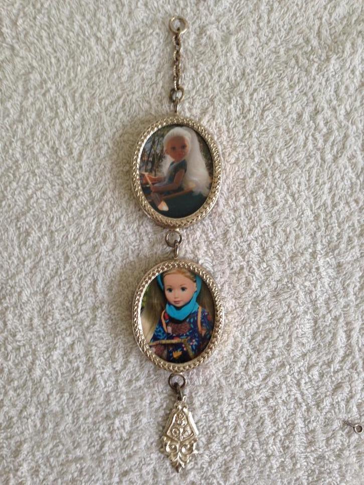 🤎Oud Nostalgisch dubbel FOTOLIJSTJE., Antiek en Kunst, Curiosa en Brocante, Ophalen of Verzenden
