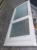 zeer nette degelijke  hardhouten buitendeur met isolatieglas, Ophalen, 80 tot 100 cm, 200 tot 215 cm, Buitendeur