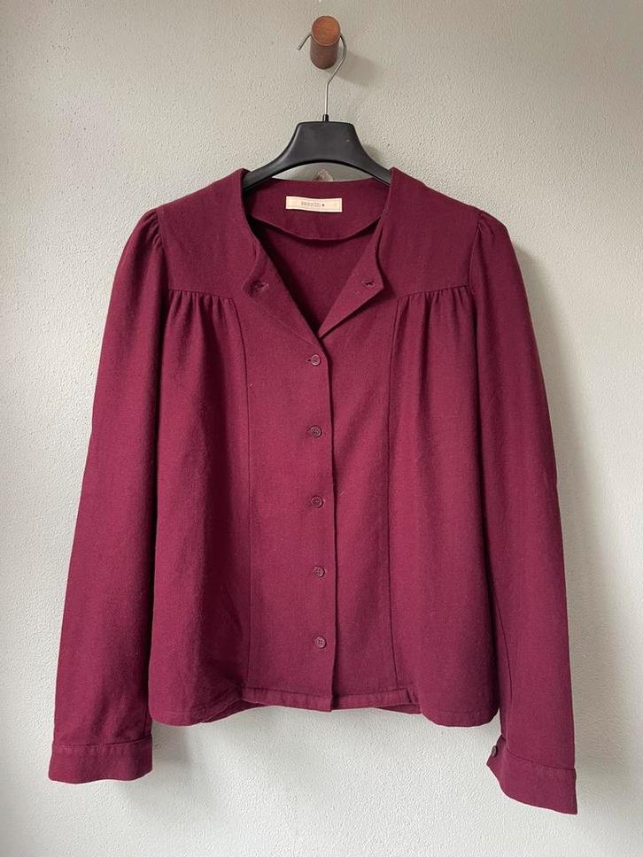 Prachtig wollen blousje wijnrood Sessun S, Kleding | Dames, Blouses en Tunieken, Gedragen, Maat 36 (S), Verzenden