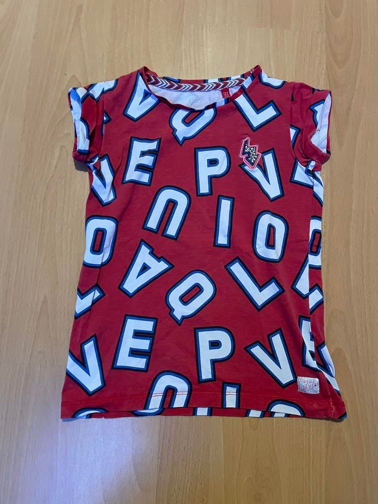 Quapi meisje maat 122 / 128 zgan rood shirt, Kinderen en Baby's, Kinderkleding | Maat 122, Zo goed als nieuw, Meisje, Shirt of Longsleeve