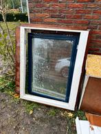 Kozijn met scharnierend raam 130x95, Doe-het-zelf en Verbouw, Glas en Ramen, Ophalen, Gevelraam of Ruit, Gebruikt, 80 tot 120 cm