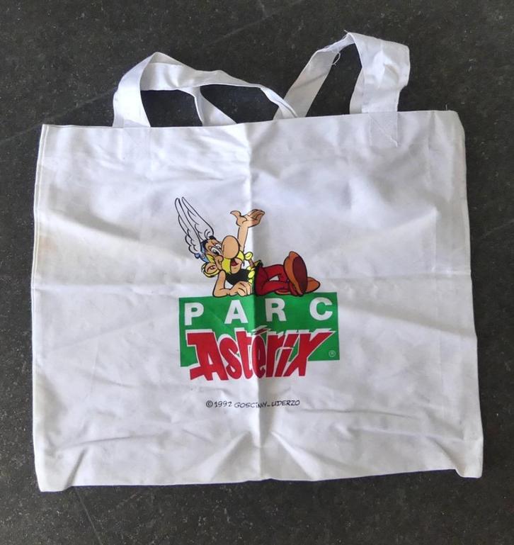 Asterix tas stoffen schoudertas shopper Parc Astérix, Verzamelen, Stripfiguren, Zo goed als nieuw, Gebruiksvoorwerp, Asterix en Obelix