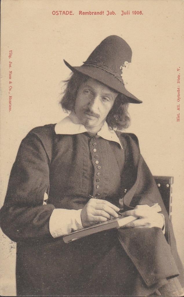 Ansichtkaart Jubileum Rembrandt 1906 gelopen, Verzamelen, Ansichtkaarten | Nederland, Verzenden, Voor 1920, Gelopen, Noord-Brabant