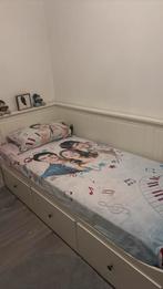 2 laden bed van ikea, Huis en Inrichting, Slaapkamer | Bedden, Ophalen, Wit, Tweepersoons, Zo goed als nieuw