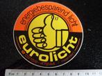 sticker eurolicht naarden logo energie besparend licht, Verzenden, Zo goed als nieuw, Bedrijf of Vereniging