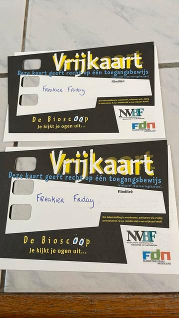 Twee vrijkaarten voor de film Freakier Friday beschikbaar voor biedingen