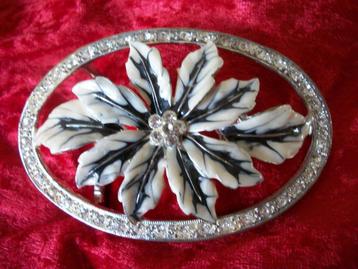 7 Buckle Vintage Bloem Vlinder Blauw Bling - zgan - per stuk beschikbaar voor biedingen