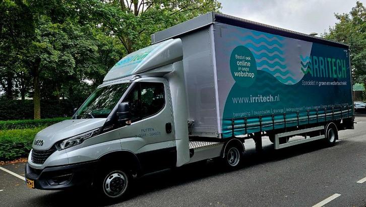Iveco Daily 35C 2020 Blauw (wrap Zilver), Auto's, Bestelauto's, Bedrijf, Iveco, Diesel, Automaat, Origineel Nederlands, Zilver of Grijs