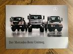 Folder Mercedes-Benz Unimog modellenoverzicht 2008 nieuw, Nieuw, Mercedes-Benz, Mercedes, Ophalen of Verzenden