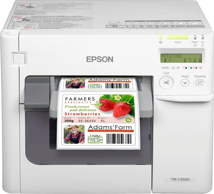 Epson ColorWorks C3500, cutter, disp., USB, C31CD54012CD, Computers en Software, Labelprinters, Nieuw, Etiket, Tape-label, Verzenden