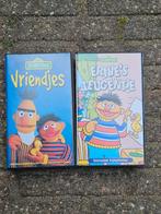 2 VHS videobanden Bert & Ernie Sesamstraat, Alle leeftijden, Ophalen of Verzenden, Zo goed als nieuw, Kinderprogramma's en -films