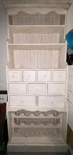 Landelijke brocante buffetkast, Ophalen, Met plank(en), Vintage, 50 tot 100 cm