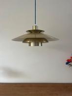 Vintage Deense hanglamp Louis Poulsen style Midcentury, Scandinavisch, Zo goed als nieuw, Metaal, L