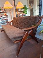 Vintage teak "De Knoop" 3-zits bank van Gelderland de Ster, Huis en Inrichting, Banken | Bankstellen, Ophalen, Gebruikt