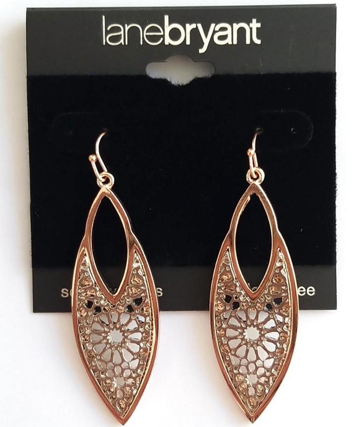 Lane Bryant zilverkleurige druppel hang oorbellen, Sieraden, Tassen en Uiterlijk, Oorbellen, Nieuw, Hangers, Overige materialen