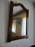 Wandspiegel Vintage Bruin Eikenhout 90x60 cm, Ophalen, Minder dan 50 cm, Zo goed als nieuw, Minder dan 100 cm