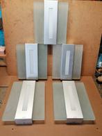 Vintage Philips wandlamp metaal/glas 5 stuks, Huis en Inrichting, Lampen | Wandlampen, Ophalen, Gebruikt, Glas, Vintage