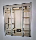 Opvouwbare beige kledingkast (2x), Huis en Inrichting, Kasten | Kledingkasten, Overige materialen, 150 tot 200 cm, Nieuw, Met hangruimte