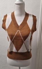 Bruin Argyle Trui Vest - Spencer, Maat 38/40 (M), Spencer, Bruin, Ophalen of Verzenden
