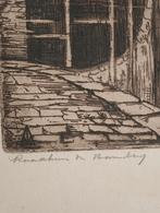 Jan van der Ven - Ets Stadsgezicht - Handgesigneerd, Ophalen of Verzenden