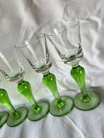 6 kristallen vintage likeurglaasjes, Ophalen of Verzenden