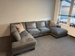 Mooie grote hoekbank / u bank profijt microvezel, Huis en Inrichting, Ophalen, 300 cm of meer, Zo goed als nieuw, Vierpersoons of meer