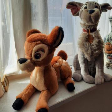 Disney Bambi & Tramp Knuffels Vintage Set beschikbaar voor biedingen
