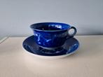 Maastricht Soepkom met Schotel - Blauw Patroon, Antiek en Kunst, Ophalen of Verzenden