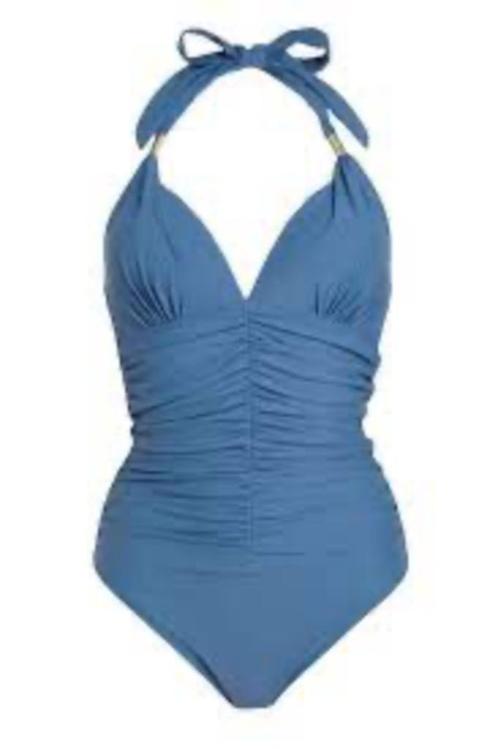 BEACHWAVE corrigerend halter badpak blauw maat 42, Kleding | Dames, Badmode en Zwemkleding, Ophalen of Verzenden