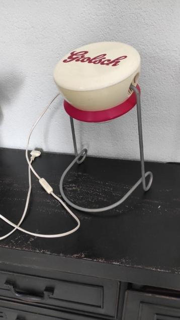 Vintage tafellamp Grolsch beschikbaar voor biedingen