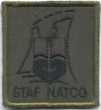Borstembleem Koninklijke Landmacht  Staf NATCO, Verzamelen, Militaria | Algemeen, Embleem of Badge, Nederland, Ophalen of Verzenden