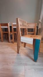 4 Handmade Sloophout Stoelen, Huis en Inrichting, Stoelen, Ophalen, Gebruikt, Overige kleuren, Landelijk