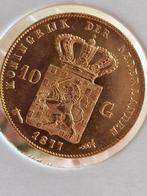 Gouden tientje Willem de Derde 1877., Postzegels en Munten, Munten | Nederland, Koning Willem III, Losse munt, 10 gulden, Goud
