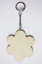 Sleutelhanger hout triplex bloem 6,6 cm, dikte 3 mm, Materiaal, ., Nieuw, Ophalen of Verzenden