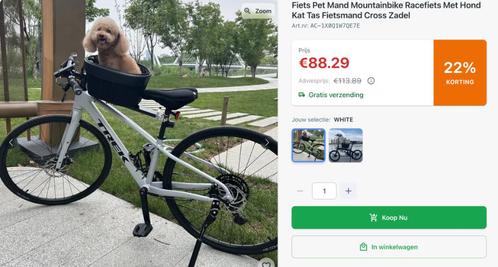 Honden fietsmand Nieuw!, Fietsen en Brommers, Fietsaccessoires | Fietsmanden, Nieuw, Fietsmand, Ophalen of Verzenden