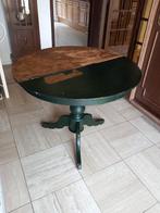 Antieke eettafel, opknapper, gratis, Huis en Inrichting, Tafels | Eettafels, Ophalen, Gebruikt, Rond, 50 tot 100 cm