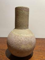Vintage retro vaasje in beige tinten, Ophalen, Gebruikt, Overige kleuren, Aardewerk of Porselein