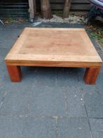 Massief Eiken Salontafel - 110x110cm, Ophalen, Gebruikt, Minder dan 50 cm, 100 tot 150 cm