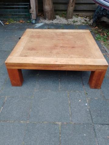 Massief Eiken Salontafel - 110x110cm beschikbaar voor biedingen