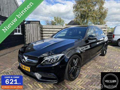 Mercedes C-klasse Estate AMG 63 | Pano | Cruise | Burmester!, Auto's, Mercedes-Benz, Bedrijf, Te koop, C-Klasse, 360° camera, ABS