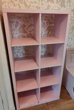 Lichtroze IKEA Kallax kast - 8 vakken, Ophalen of Verzenden, Gebruikt