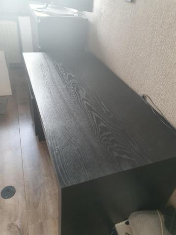 Te koop, Bureau Malm, ikea, zwart , nieuwstaat!!! - afbeelding 6