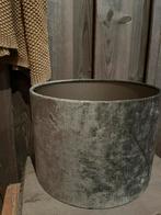 Velours Lampenkap Grijs/Groen, Grijs, 25 tot 50 cm, Rond, Nieuw